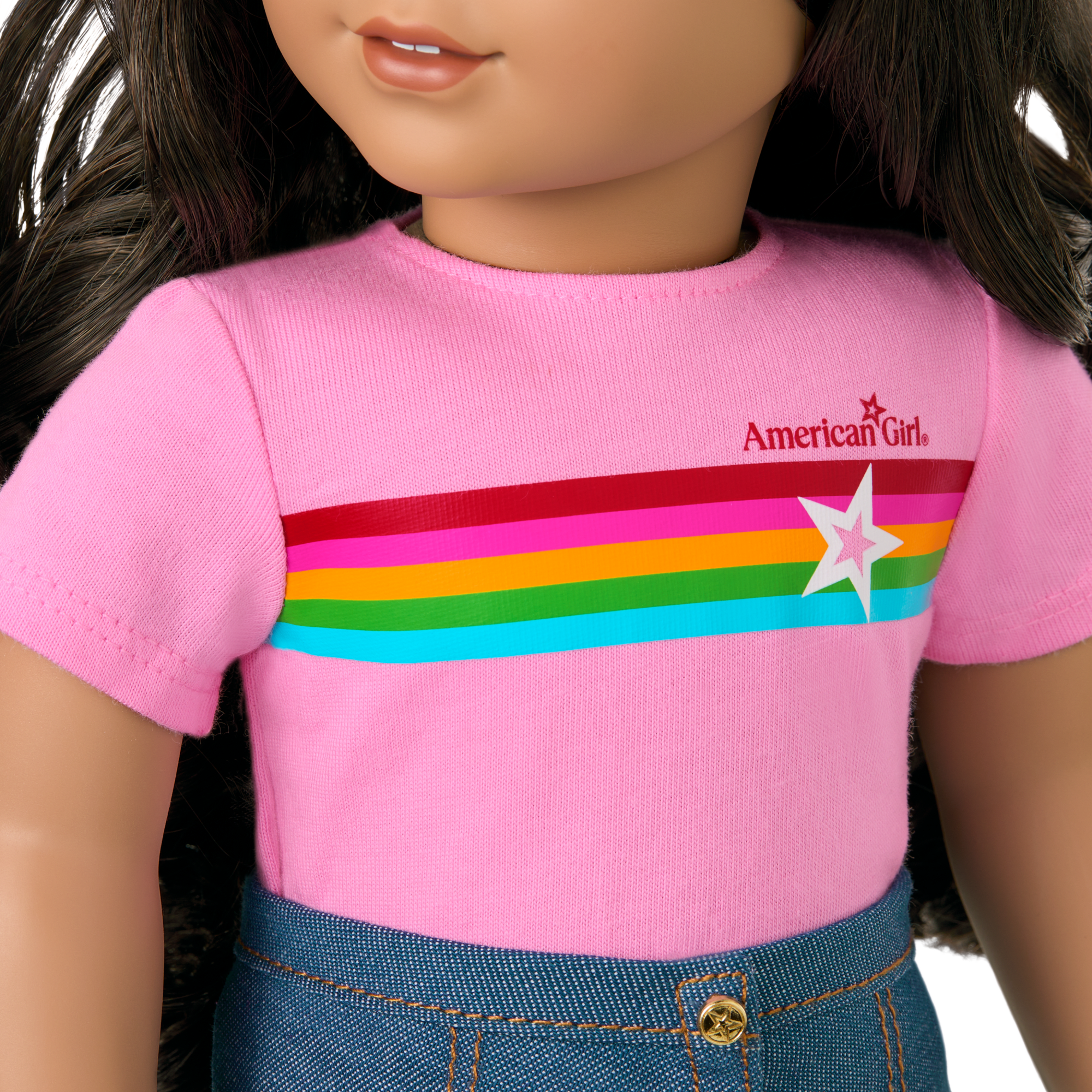 Truly Me 18-inch Doll #108 with curly black-brown hair - Image 11