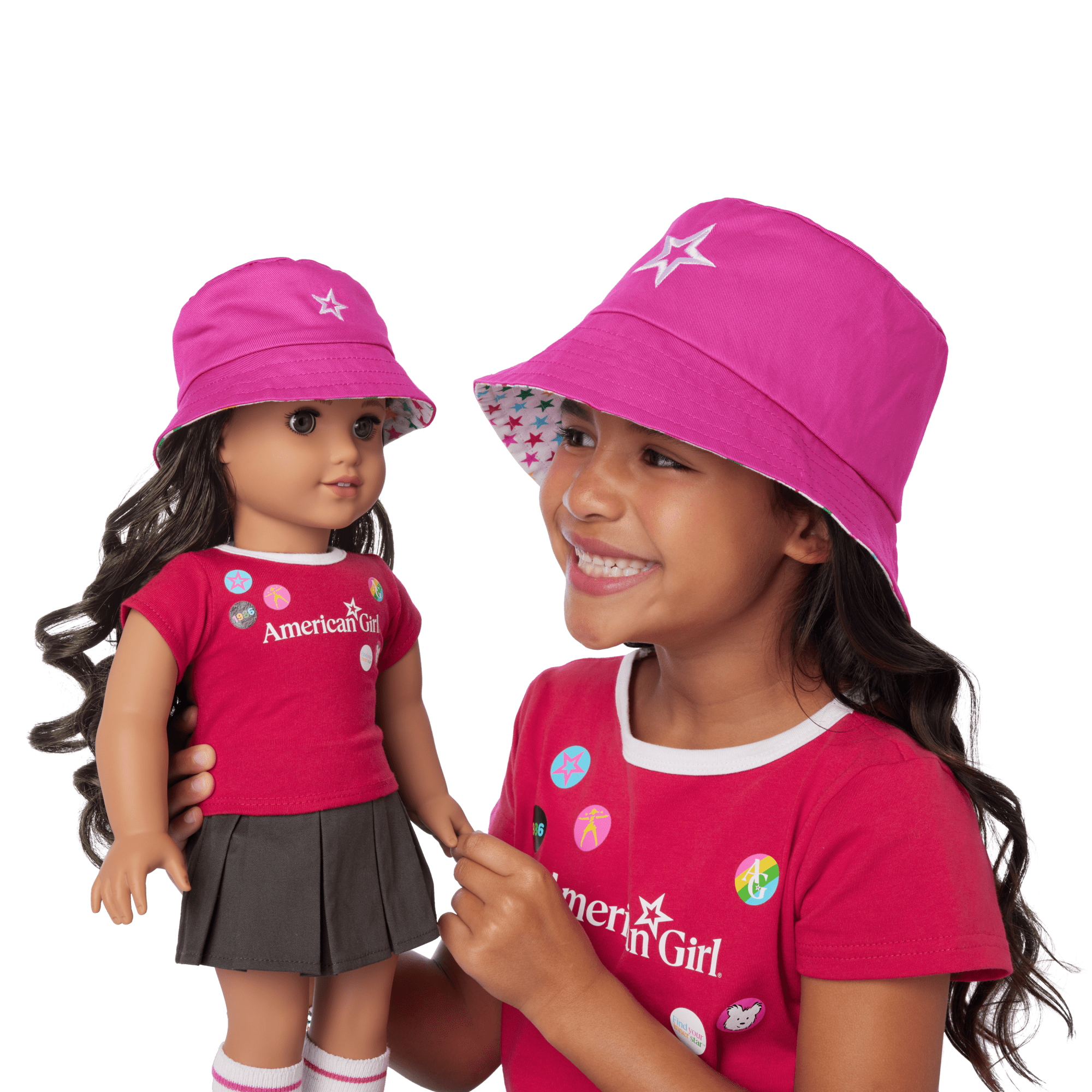 AG Star Bucket Hat Set for Girls & Dolls - Image 5