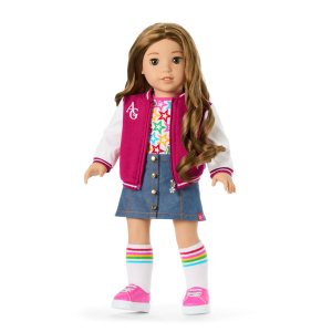 Truly Me 18-inch Doll #118 with curly caramel hair