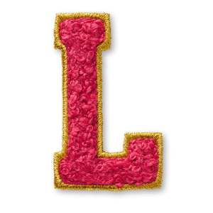 AG  Letter L Stick-On Patch