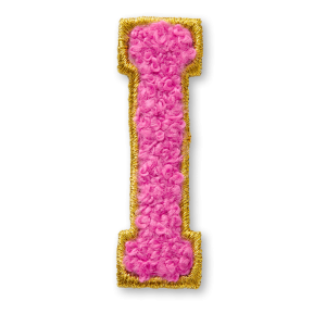 AG  Letter I Stick-On Patch