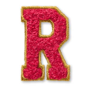 AG  Letter R Stick-On Patch