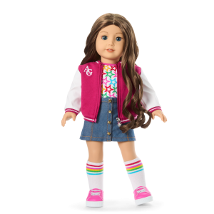 Truly Me 18-inch Doll #126 with wavy brown hair