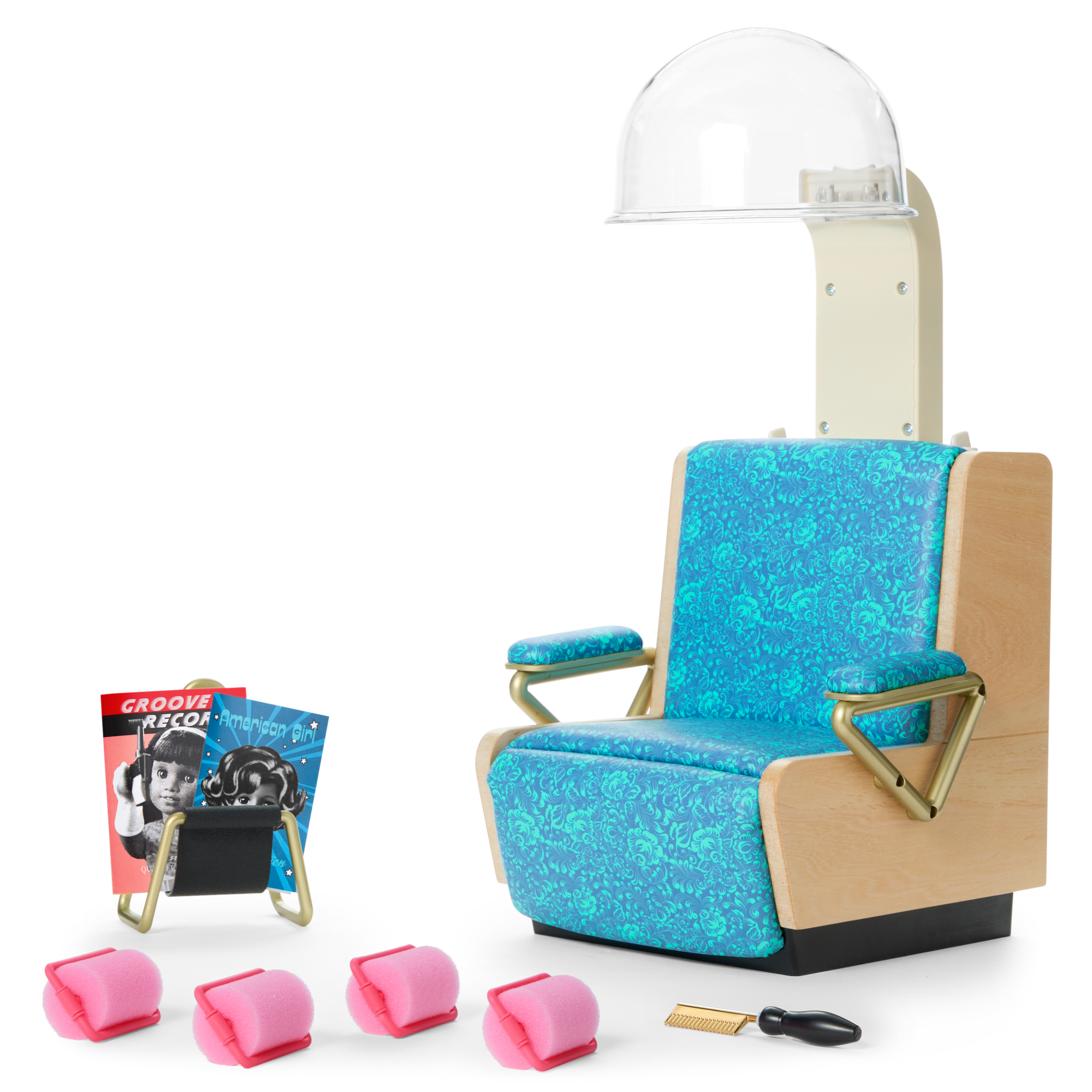 Melody's Salon Chair & Accessories for 18-inch Dolls (Historical Characters)
