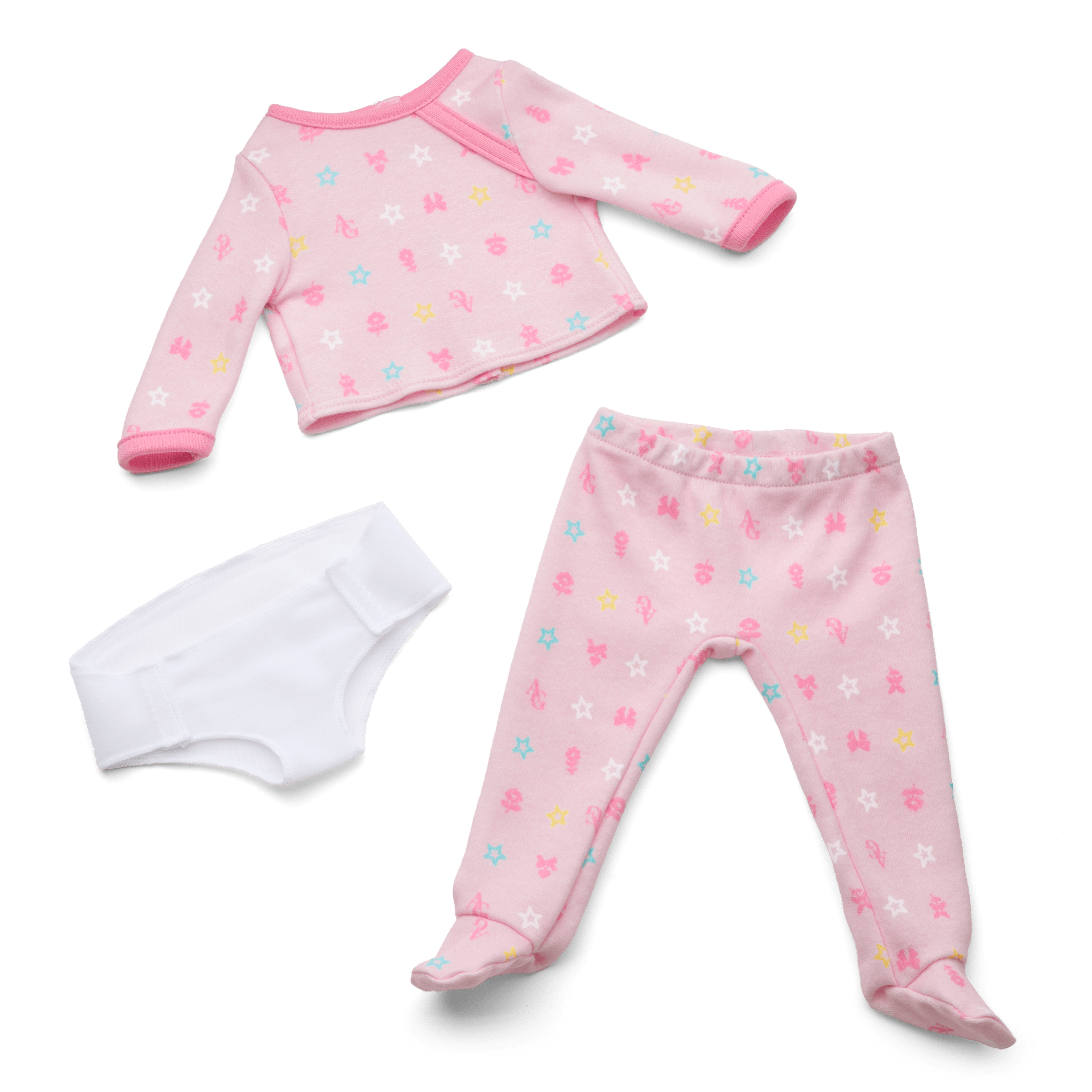 Bitty Baby Doll #3 with blonde hair in Pastel Pink - Image 2
