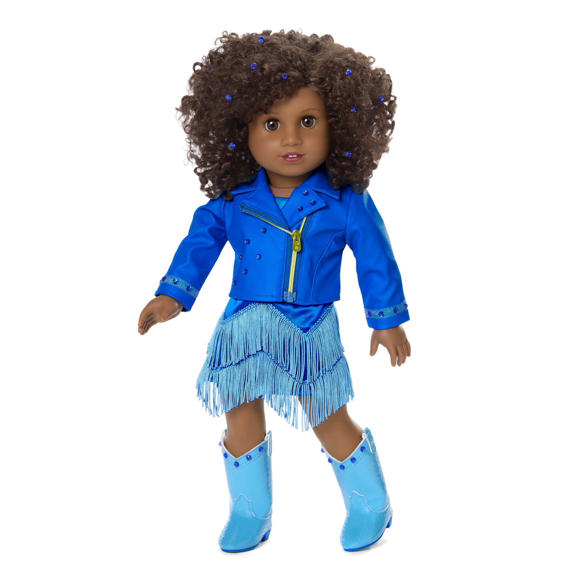 September Sapphire Sparkle Outfit for 18-inch Dolls - Image 2