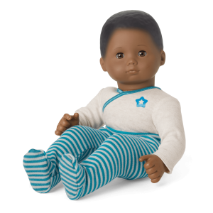 Bitty Baby  Doll #1 with black hair in Soft Blue