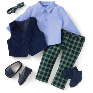 American Girl x Janie and Jack Tartan Plaid Outfit for 18-inch Dolls
