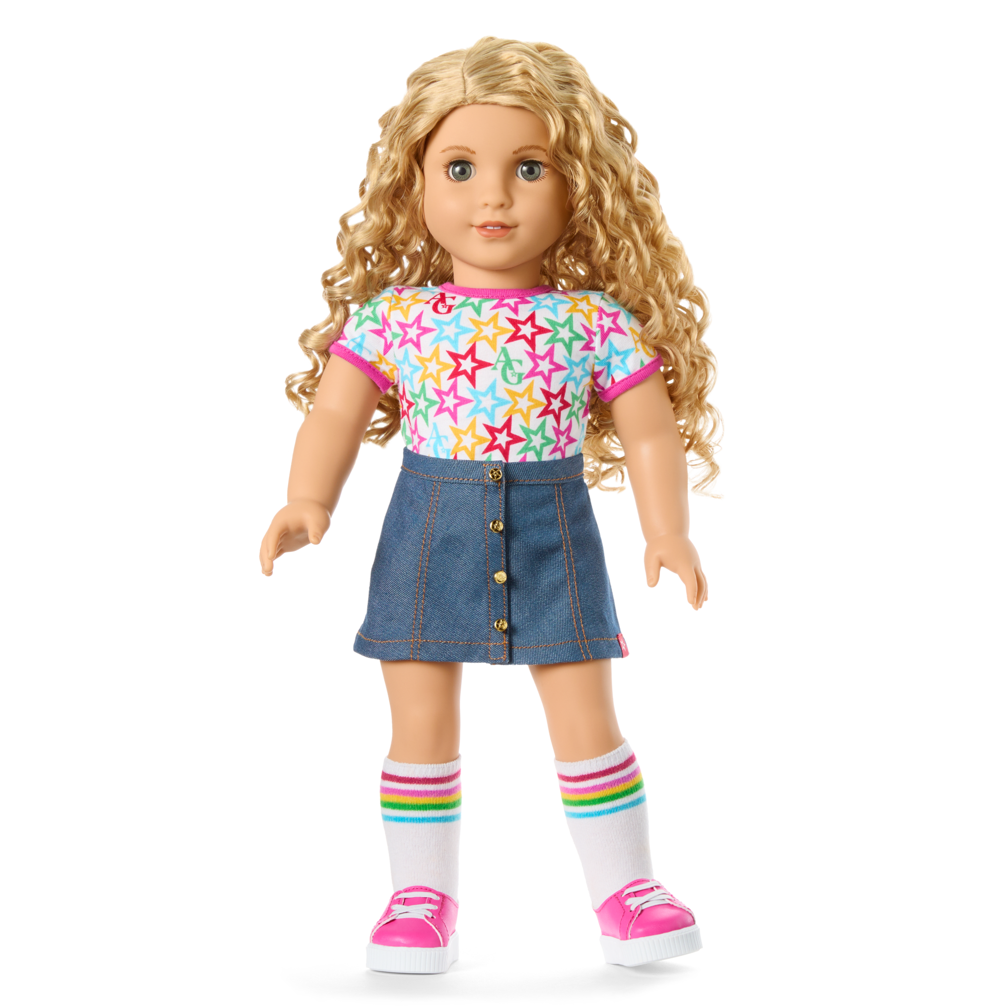 Truly Me 18-inch Doll #115 with curly blonde hair - Image 6