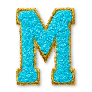 AG  Letter M Stick-On Patch