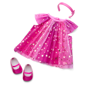 Pink Party-Ready Dress for Bitty Baby  Dolls