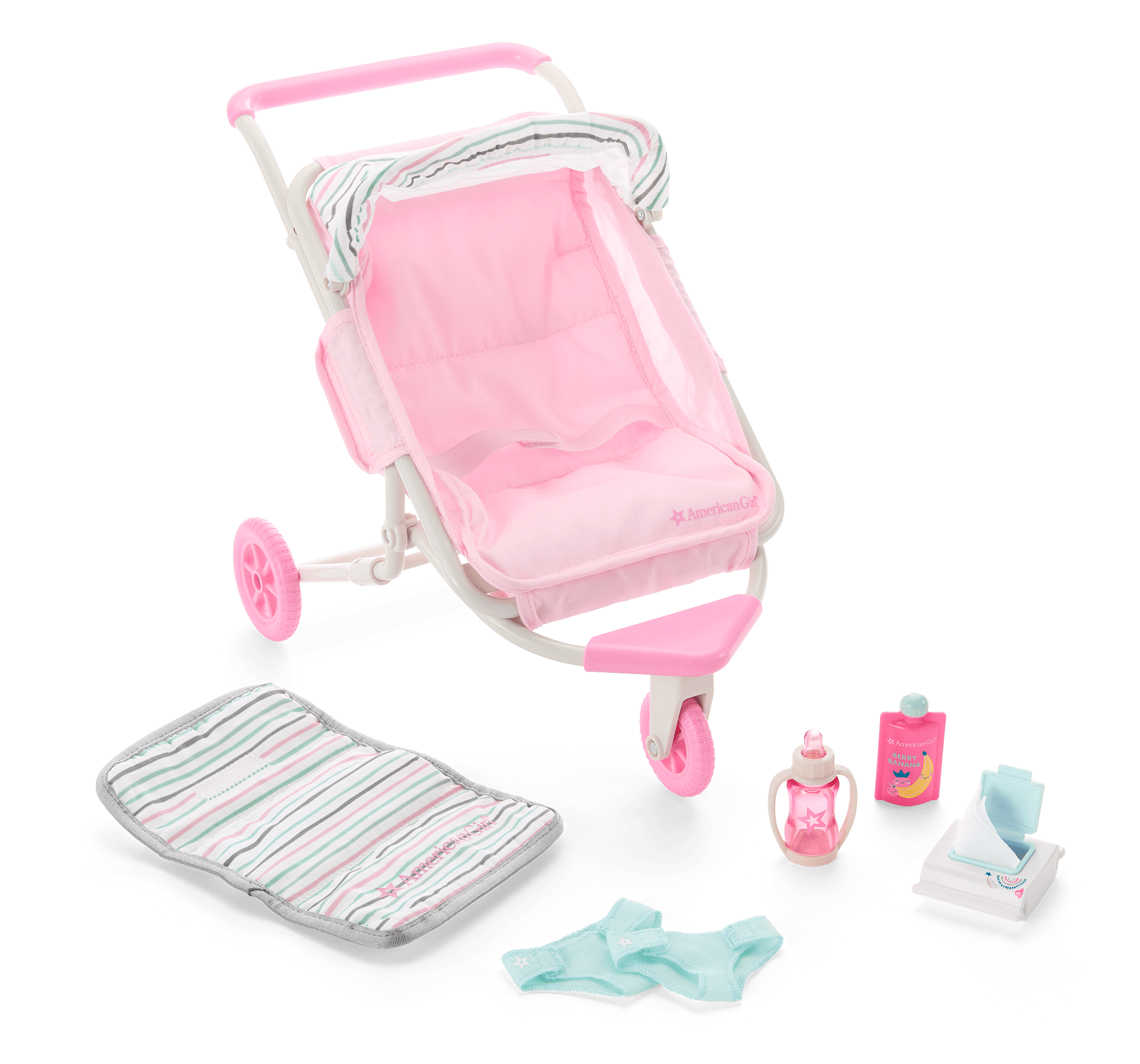 Little Bitty Baby Double Stroller Set for 7.75-inch Dolls - Image 2