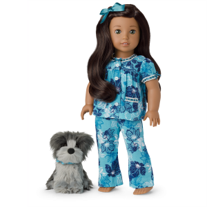 Nanea's  Floral Pajamas & Dog (Historical Characters)