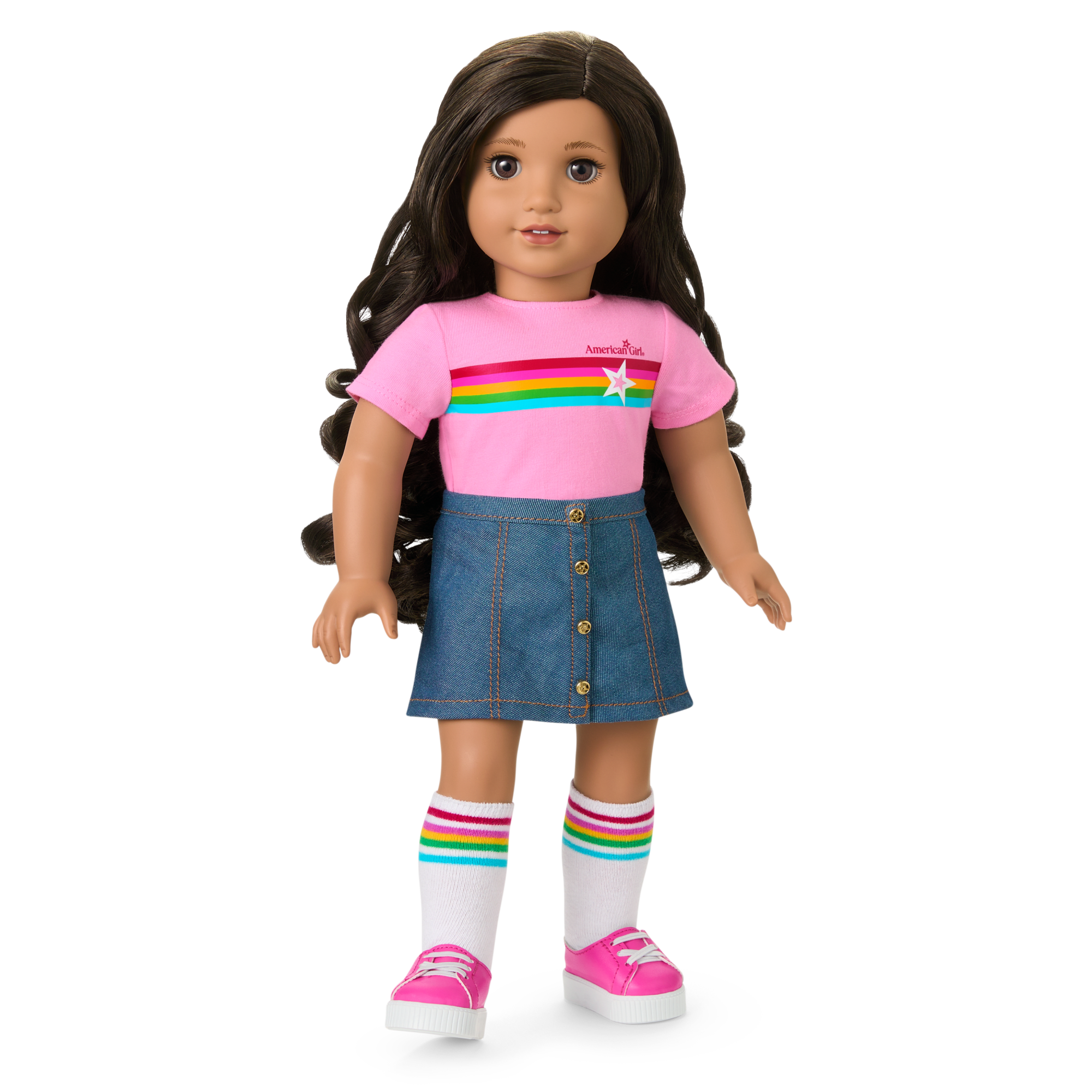 Truly Me 18-inch Doll #108 with curly black-brown hair - Image 10