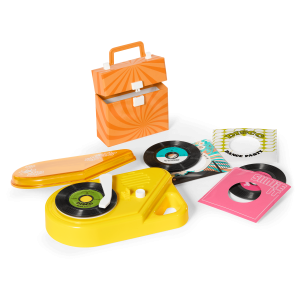 Julie's  Record Player & Accessories for 18-inch Dolls (Historical Characters)