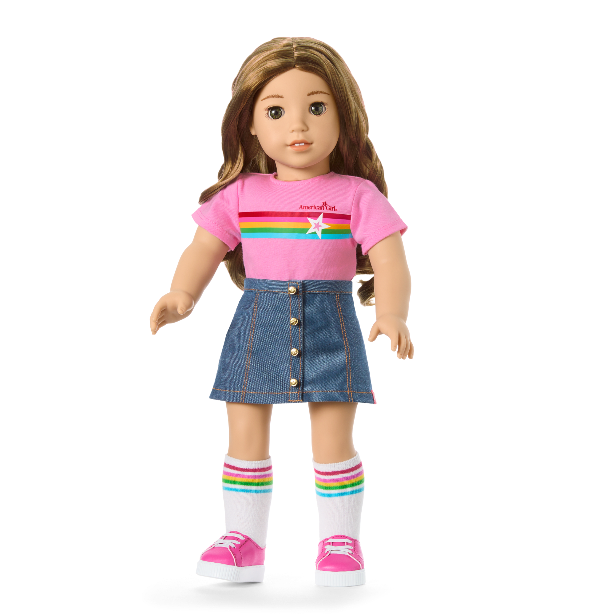 Truly Me 18-inch Doll #118 with curly caramel hair - Image 10