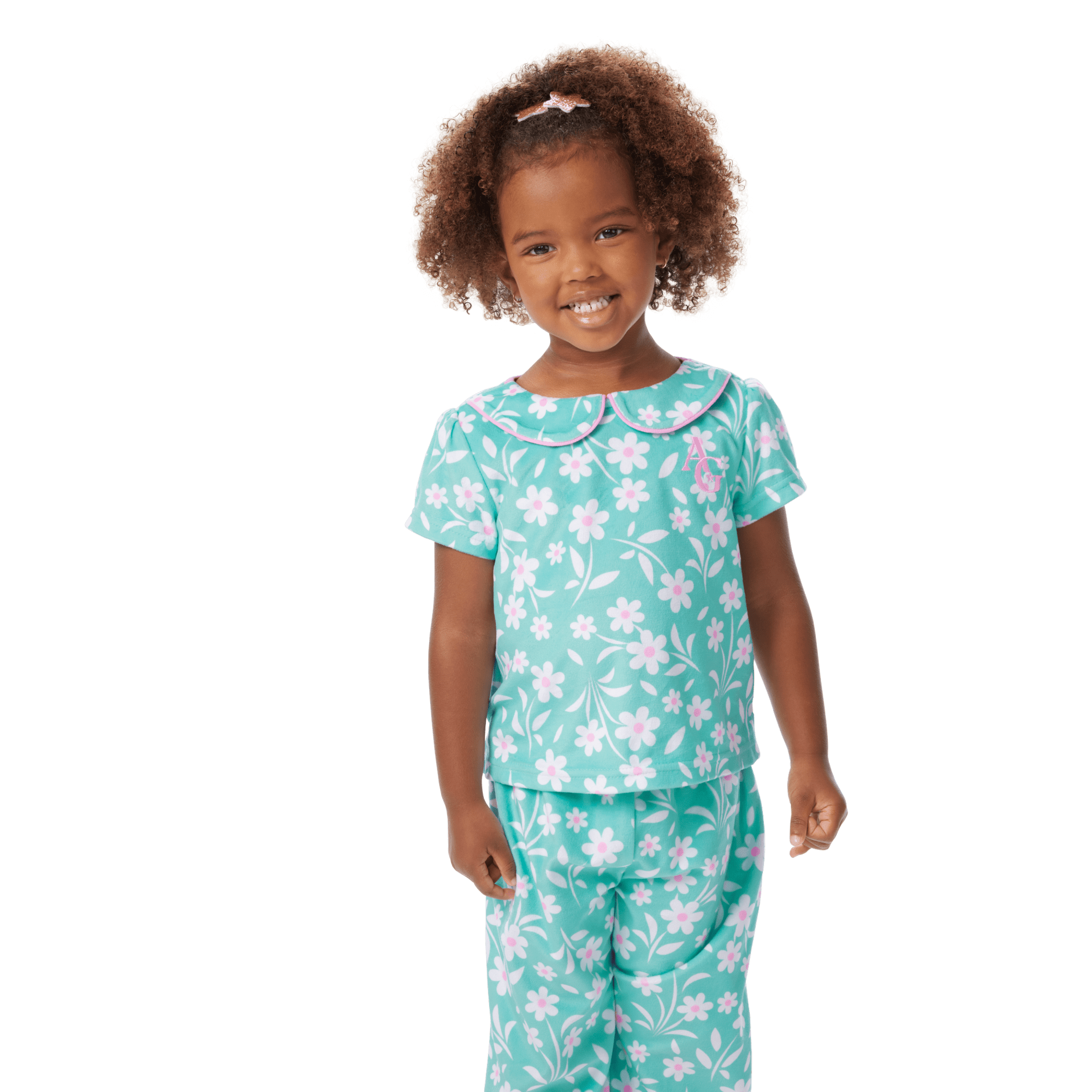 Flower Fun PJs for Little Girls (Bitty Baby ) - Image 4