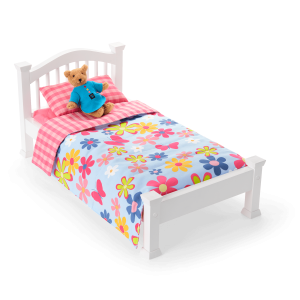 Isabel's  Bed & Floral Dreams Bedding Set for 18-inch Dolls (Historical Characters)