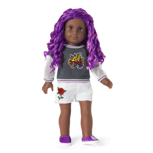 Truly Me  18-inch Doll #91 with curly purple hair