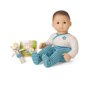 Bitty Baby  Doll #2 in Soft Blue + Bear Friend & Board Book
