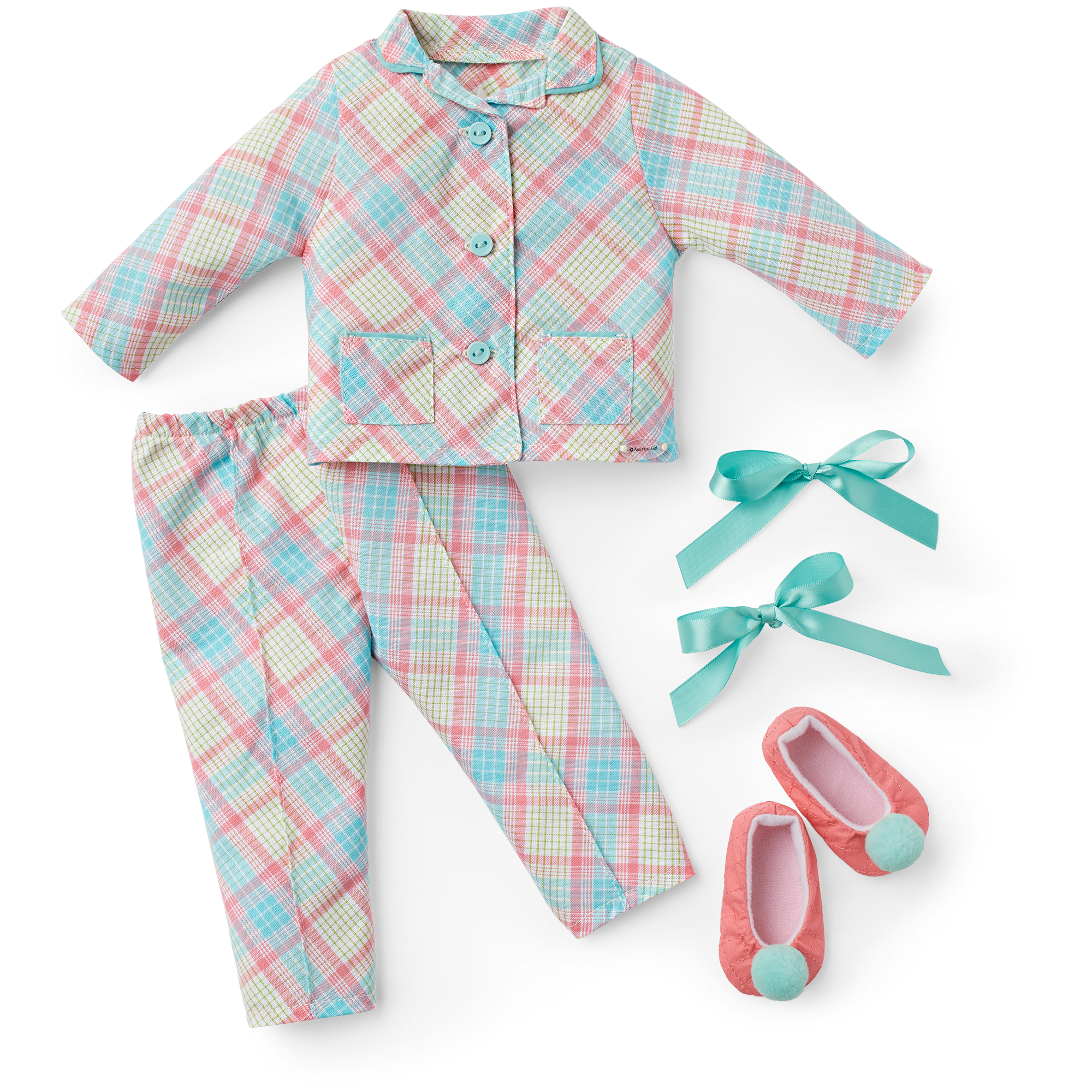 Melody's Plaid Pajamas for 18-inch Dolls (Historical Characters)