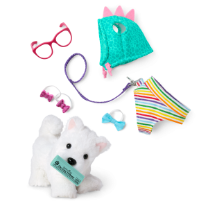 Coconut Chip  Dog for 18-inch Dolls & Fancy Pet Fashion Accessories