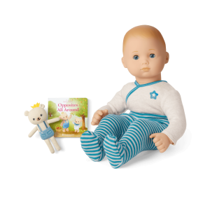 Bitty Baby  Doll #3 in Soft Blue + Bear Friend & Board Book