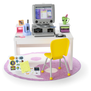Isabel  & Nicki's  Computer & Desk Set for 18-inch Dolls (Historical Characters)