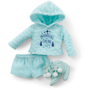 Corinne's  Powder Blue Pajamas for 18-inch Dolls
